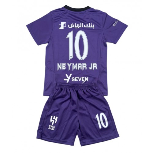 Al-Hilal Neymar Jr #10 Tredje Tröja Barn 2024-25 Kortärmad (+ Korta byxor)