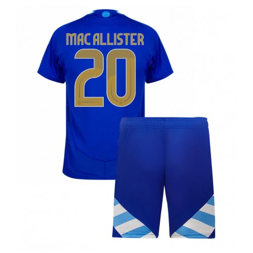 Argentina Alexis Mac Allister #20 Bortatröja Barn Copa America 2024 Kortärmad (+ Korta byxor)