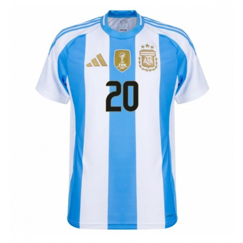 Argentina Alexis Mac Allister #20 Hemmatröja Copa America 2024 Kortärmad