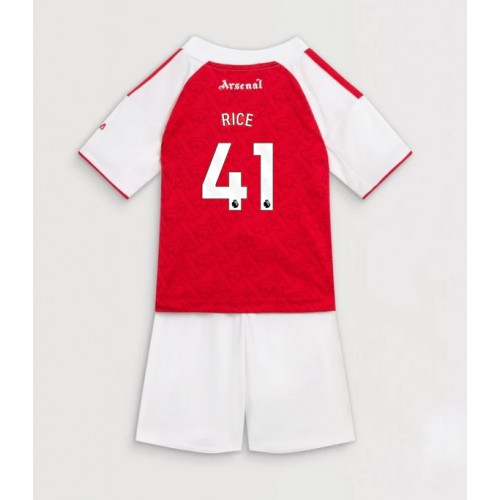 Arsenal Declan Rice #41 Hemmatröja Barn 2025-26 Kortärmad (+ Korta byxor)