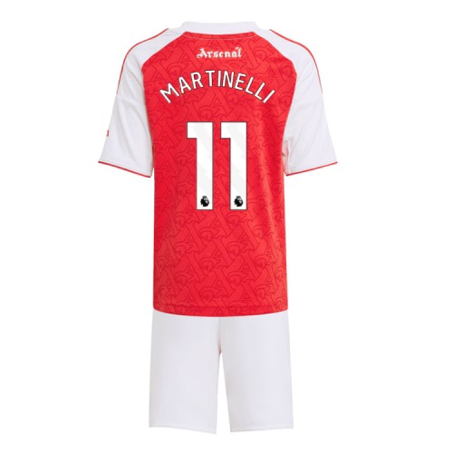 Arsenal Gabriel Martinelli #11 Hemmatröja Barn 2025-26 Kortärmad (+ Korta byxor)