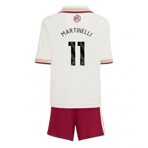 Arsenal Gabriel Martinelli #11 Tredje Tröja Barn 2025-26 Kortärmad (+ Korta byxor)