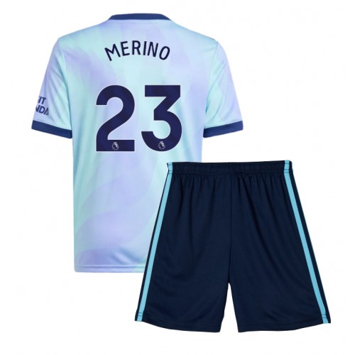 Arsenal Mikel Merino #23 Tredje Tröja Barn 2024-25 Kortärmad (+ Korta byxor)