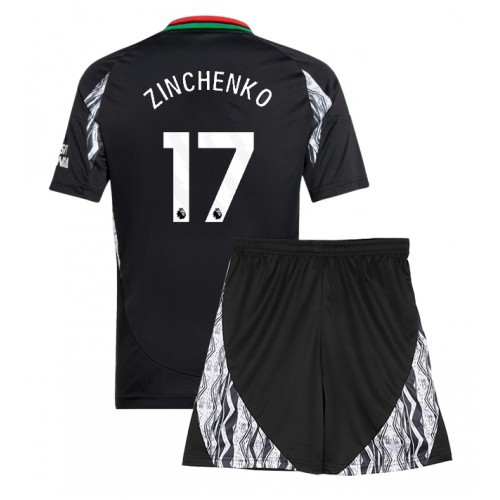 Arsenal Oleksandr Zinchenko #17 Bortatröja Barn 2024-25 Kortärmad (+ Korta byxor)