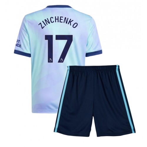 Arsenal Oleksandr Zinchenko #17 Tredje Tröja Barn 2024-25 Kortärmad (+ Korta byxor)