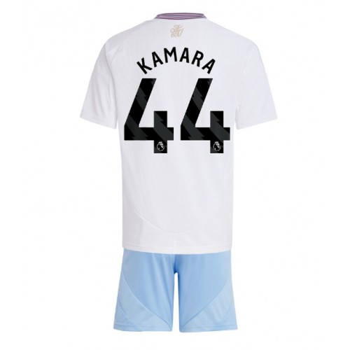 Aston Villa Boubacar Kamara #44 Bortatröja Barn 2024-25 Kortärmad (+ Korta byxor)