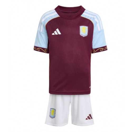 Aston Villa Emiliano Buendia #10 Hemmatröja Barn 2025-26 Kortärmad (+ Korta byxor)