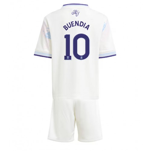Aston Villa Emiliano Buendia #10 Tredje Tröja Barn 2025-26 Kortärmad (+ Korta byxor)