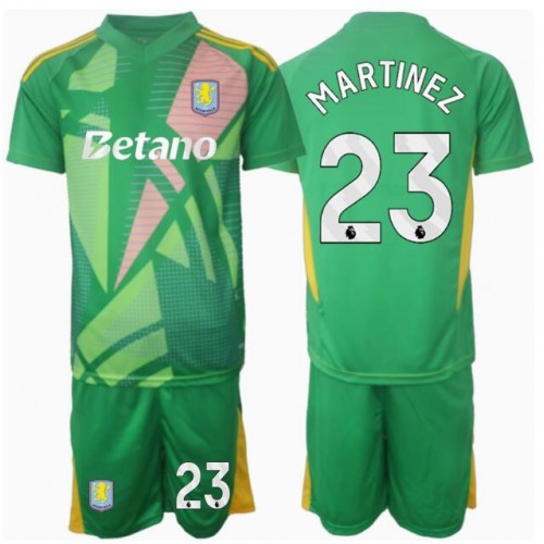 Aston Villa Emiliano Martinez #23 Målvakt Hemmatröja Barn 2024-25 Kortärmad (+ Korta byxor) Aston Villa Emiliano Martinez #23 Målvakt Hemmatröja Barn 2024-25 Kortärmad (+ Korta byxor)