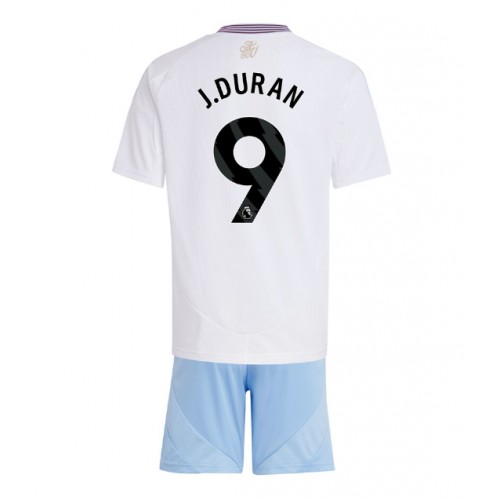 Aston Villa Jhon Duran #9 Bortatröja Barn 2024-25 Kortärmad (+ Korta byxor)