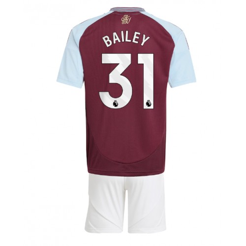 Aston Villa Leon Bailey #31 Hemmatröja Barn 2024-25 Kortärmad (+ Korta byxor)