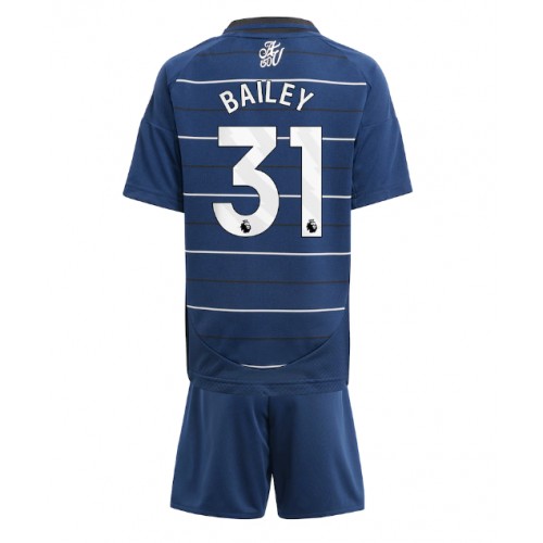 Aston Villa Leon Bailey #31 Tredje Tröja Barn 2024-25 Kortärmad (+ Korta byxor)
