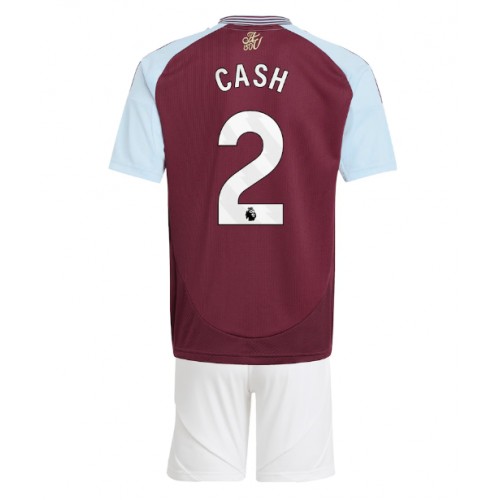 Aston Villa Matty Cash #2 Hemmatröja Barn 2024-25 Kortärmad (+ Korta byxor)