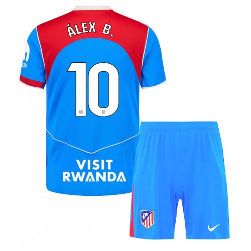 Atletico Madrid Alex Baena #10 Tredje Tröja Barn 2025-26 Kortärmad (+ Korta byxor)