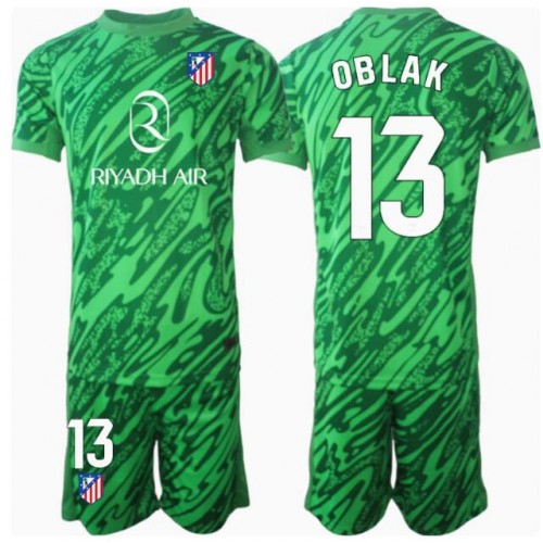 Atletico Madrid Jan Oblak #13 Målvakt Bortatröja Barn 2024-25 Kortärmad (+ Korta byxor)