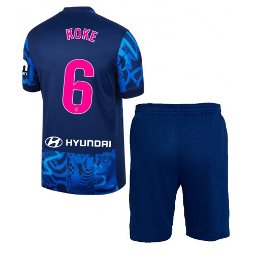Atletico Madrid Koke #6 Tredje Tröja Barn 2024-25 Kortärmad (+ Korta byxor)