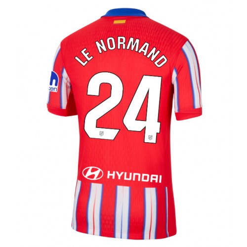 Atletico Madrid Robin Le Normand #24 Hemmatröja 2024-25 Kortärmad Atletico Madrid Robin Le Normand #24 Hemmatröja 2024-25 Kortärmad