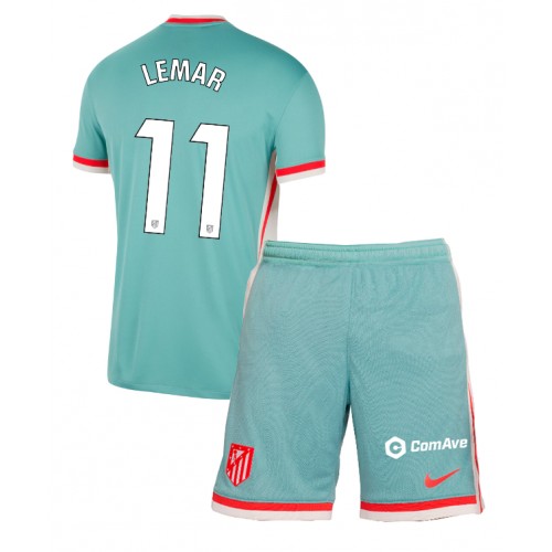 Atletico Madrid Thomas Lemar #11 Bortatröja Barn 2024-25 Kortärmad (+ Korta byxor) Atletico Madrid Thomas Lemar #11 Bortatröja Barn 2024-25 Kortärmad (+ Korta byxor)