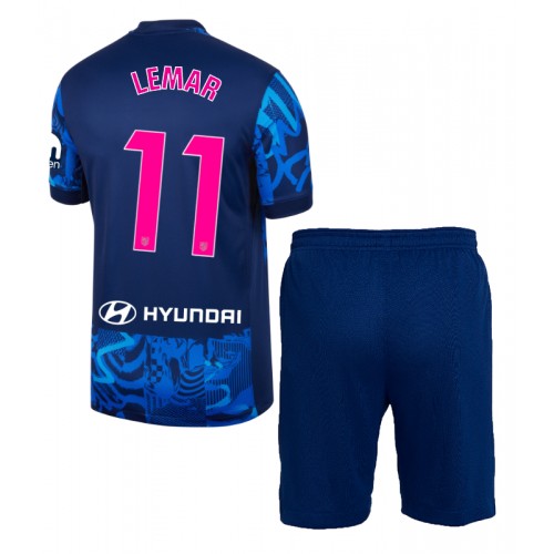 Atletico Madrid Thomas Lemar #11 Tredje Tröja Barn 2024-25 Kortärmad (+ Korta byxor)