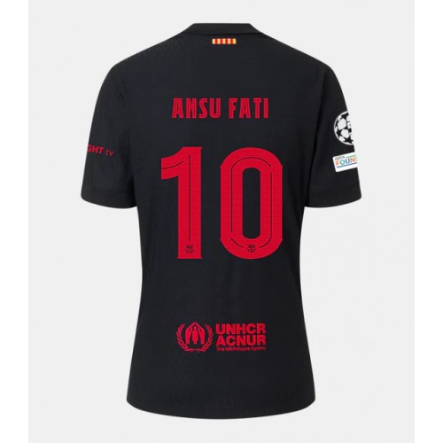 Barcelona Ansu Fati #10 Bortatröja 2024-25 Kortärmad Barcelona Ansu Fati #10 Bortatröja 2024-25 Kortärmad