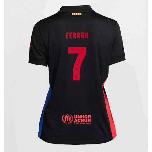 Barcelona Ferran Torres #7 Bortatröja Dam 2024-25 Kortärmad Barcelona Ferran Torres #7 Bortatröja Dam 2024-25 Kortärmad