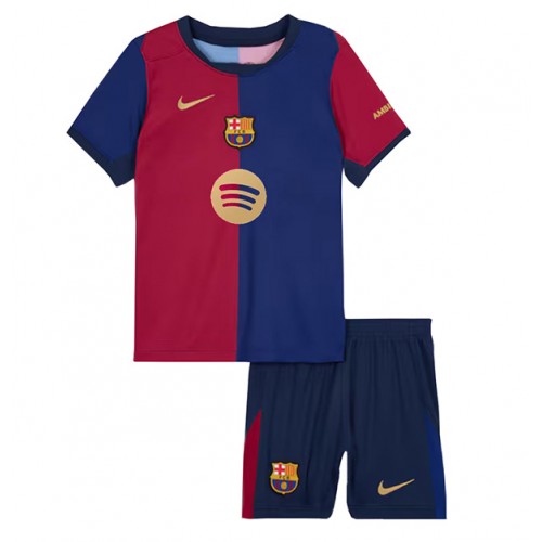 Barcelona Paez Gavi #6 Hemmatröja Barn 2024-25 Kortärmad (+ Korta byxor)