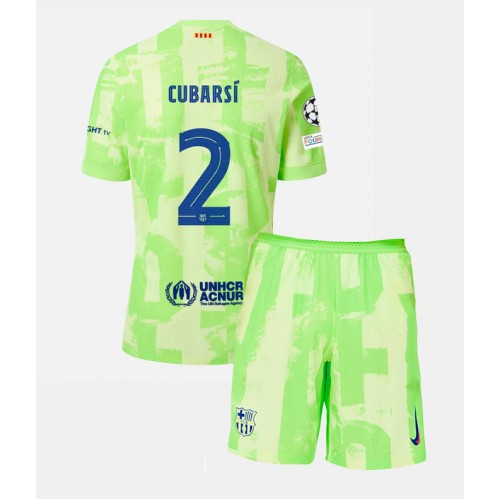 Barcelona Pau Cubarsi #2 Tredje Tröja Barn 2024-25 Kortärmad (+ Korta byxor) Barcelona Pau Cubarsi #2 Tredje Tröja Barn 2024-25 Kortärmad (+ Korta byxor)