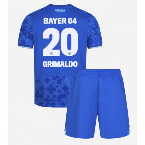 Bayer Leverkusen Alejandro Grimaldo #20 Tredje Tröja Barn 2025-26 Kortärmad (+ Korta byxor)