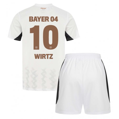 Bayer Leverkusen Florian Wirtz #10 Bortatröja Barn 2024-25 Kortärmad (+ Korta byxor) Bayer Leverkusen Florian Wirtz #10 Bortatröja Barn 2024-25 Kortärmad (+ Korta byxor)