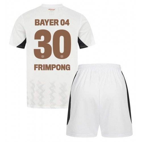 Bayer Leverkusen Jeremie Frimpong #30 Bortatröja Barn 2024-25 Kortärmad (+ Korta byxor)