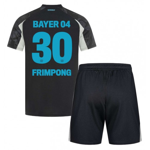 Bayer Leverkusen Jeremie Frimpong #30 Tredje Tröja Barn 2024-25 Kortärmad (+ Korta byxor)