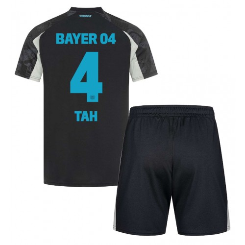 Bayer Leverkusen Jonathan Tah #4 Tredje Tröja Barn 2024-25 Kortärmad (+ Korta byxor)