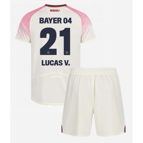 Bayer Leverkusen Lucas Vazquez #21 Bortatröja Barn 2025-26 Kortärmad (+ Korta byxor)