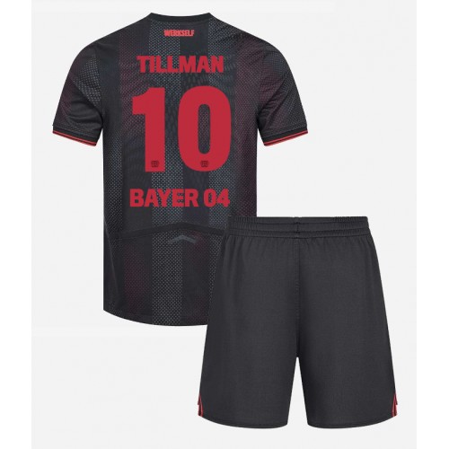 Bayer Leverkusen Malik Tillman #10 Hemmatröja Barn 2025-26 Kortärmad (+ Korta byxor)