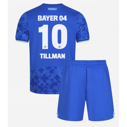 Bayer Leverkusen Malik Tillman #10 Tredje Tröja Barn 2025-26 Kortärmad (+ Korta byxor)