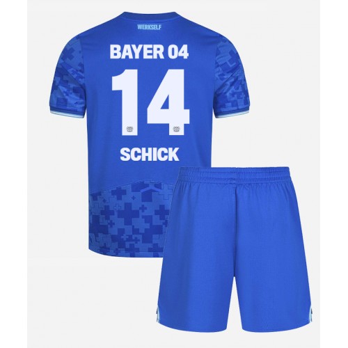 Bayer Leverkusen Patrik Schick #14 Tredje Tröja Barn 2025-26 Kortärmad (+ Korta byxor)