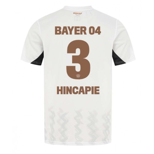 Bayer Leverkusen Piero Hincapie #3 Bortatröja 2024-25 Kortärmad Bayer Leverkusen Piero Hincapie #3 Bortatröja 2024-25 Kortärmad