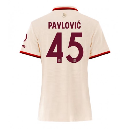 Bayern Munich Aleksandar Pavlovic #45 Tredje Tröja Dam 2024-25 Kortärmad Bayern Munich Aleksandar Pavlovic #45 Tredje Tröja Dam 2024-25 Kortärmad