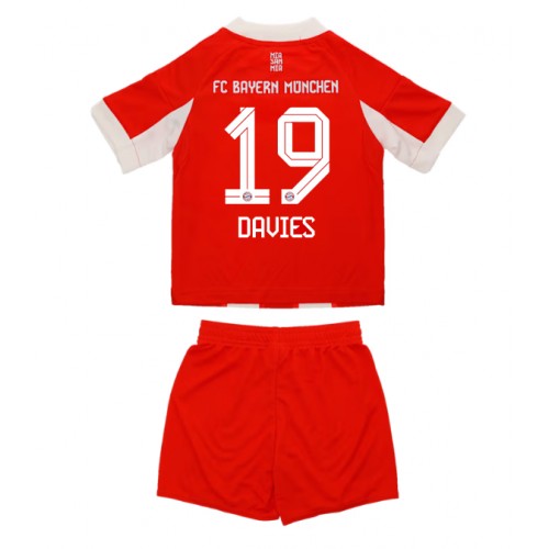 Bayern Munich Alphonso Davies #19 Hemmatröja Barn 2025-26 Kortärmad (+ Korta byxor)