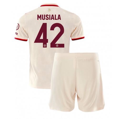 Bayern Munich Jamal Musiala #42 Tredje Tröja Barn 2024-25 Kortärmad (+ Korta byxor)