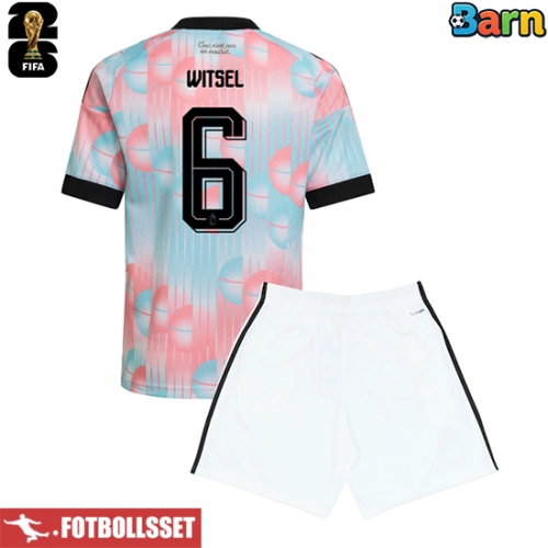 Belgien Axel Witsel #6 Bortatröja Barn VM 2026 Kortärmad (+ Korta byxor)