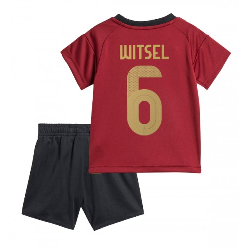 Belgien Axel Witsel #6 Hemmatröja Barn EM 2024 Kortärmad (+ Korta byxor)