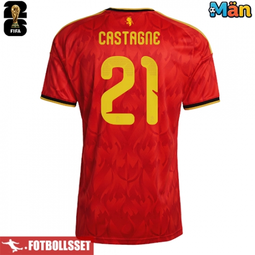 Belgien Timothy Castagne #21 Hemmatröja VM 2026 Kortärmad