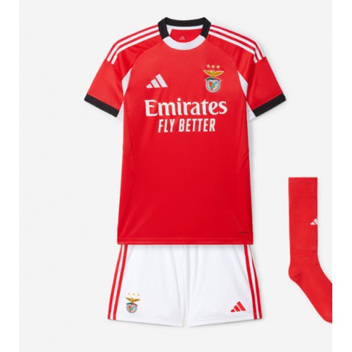 Benfica Hemmatröja Barn 2025-26 Kortärmad (+ Korta byxor)