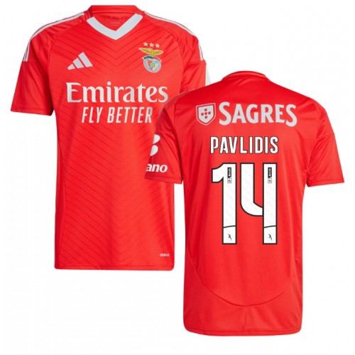 Benfica Vangelis Pavlidis #14 Hemmatröja 2024-25 Kortärmad Benfica Vangelis Pavlidis #14 Hemmatröja 2024-25 Kortärmad