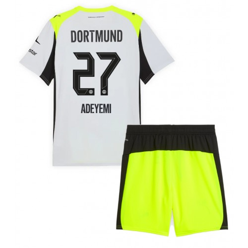 Borussia Dortmund Karim Adeyemi #27 Bortatröja Barn 2025-26 Kortärmad (+ Korta byxor)