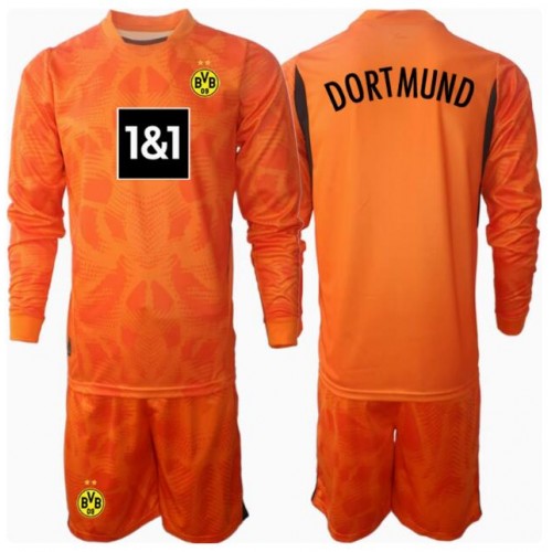 Borussia Dortmund Målvakt Tredje Tröja Barn 2024-25 Långärmad (+ Korta byxor)