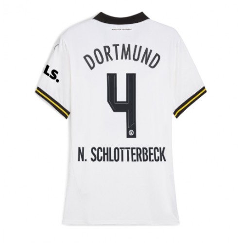 Borussia Dortmund Nico Schlotterbeck #4 Tredje Tröja Dam 2024-25 Kortärmad