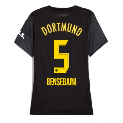 Borussia Dortmund Ramy Bensebaini #5 Bortatröja Dam 2024-25 Kortärmad Borussia Dortmund Ramy Bensebaini #5 Bortatröja Dam 2024-25 Kortärmad