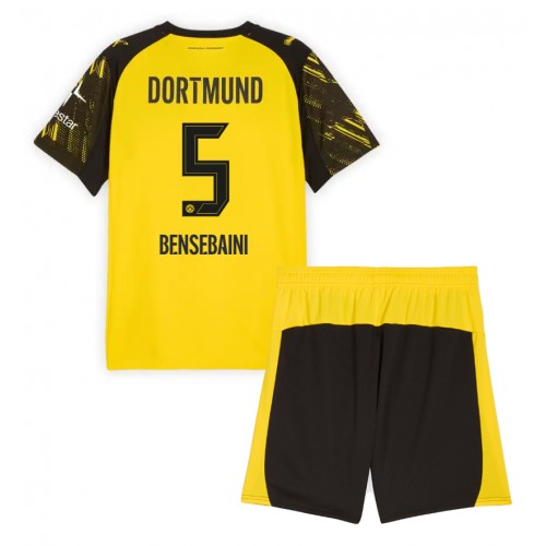 Borussia Dortmund Ramy Bensebaini #5 Hemmatröja Barn 2025-26 Kortärmad (+ Korta byxor)